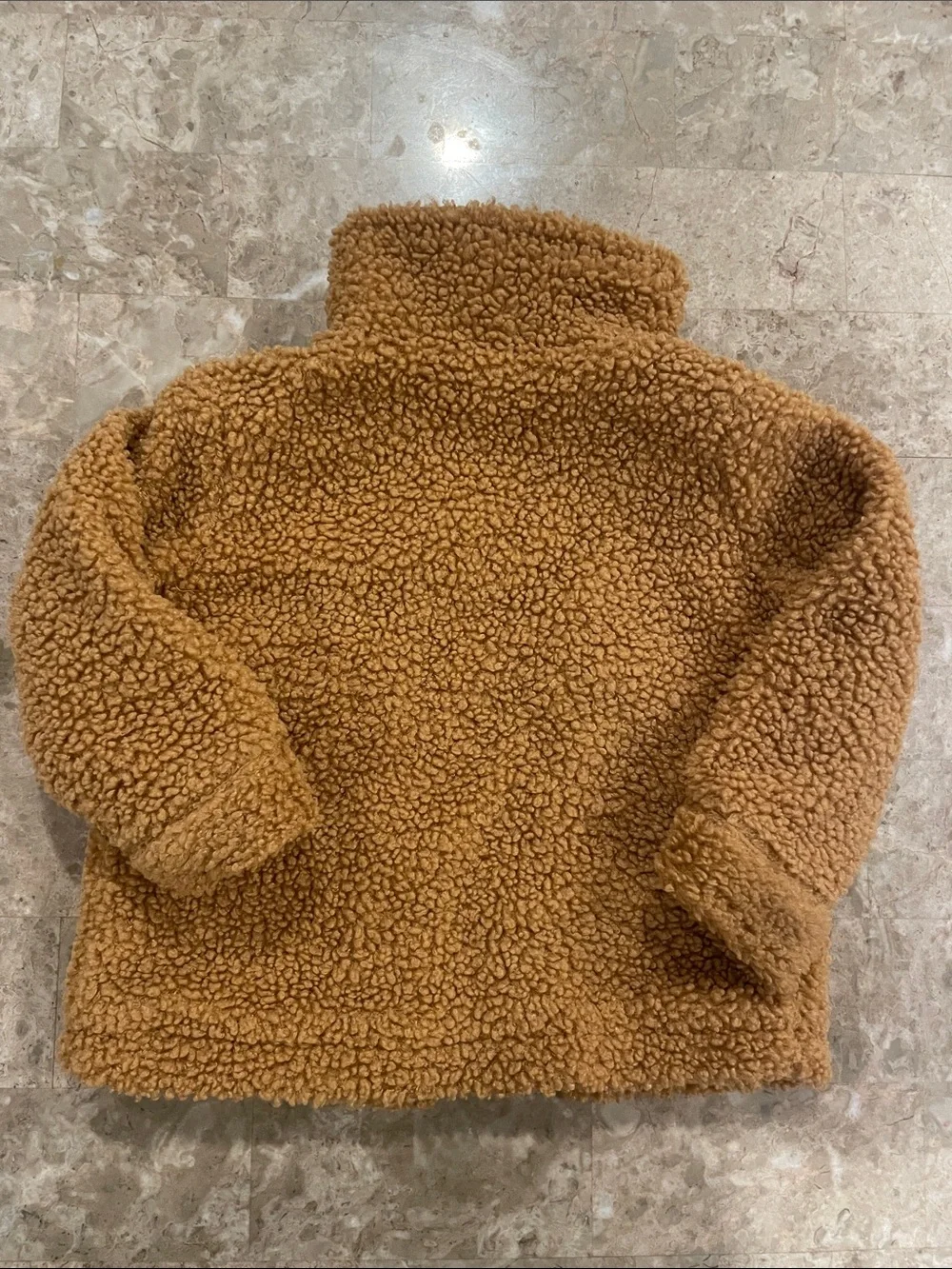 Cozy Fall Cat & Jack Kids' Tan Teddy Sherpa Jacket